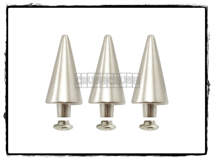 ... 14mm Silver Cone SPIKES RIVETS Studs Dog Collar Leather Craft RV894 ... 14mm Silver Cone SPIKES RIVETS Studs Dog Collar Leather Craft RV894