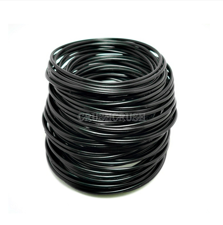 FREE SHIPPING 30 GUMMY Bands Bracelet Black Colors Plastic Gummies A1 on Luulla